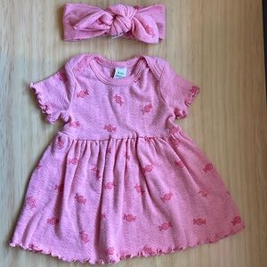 Kate Quinn pointelle dress with matching head band